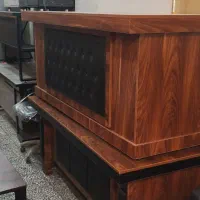 میز مدیریت با کناری دو متری و ۱۸۰