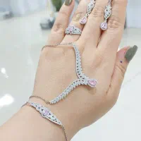 گردنبند بال فرشته نقره نیم ست نقره جواهری318410|جواهرات|تبریز, |دیوار
