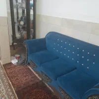 فروش مبل ۹ نفره کار کرده|مبلمان خانگی و میز عسلی|قم, شهرک امام حسین|دیوار