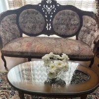 مبل استیل چوب گردو