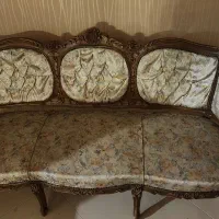 مبل استیل طرح لویی ۹ نفره وسرویش میز نهار خوری
