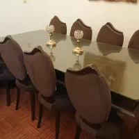 میز نهار خوری 8 نفره چوبی