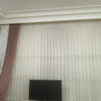 پرده حریر به همراه دکوری