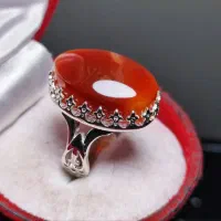 انگشتر عقیق سرخ اصلی