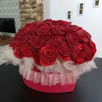 گل روبانی 90 شاخه شاین دار قلبی|گل مصنوعی|کرمانشاه, |دیوار