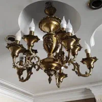 یک جفت لوستر برنز آنتیک