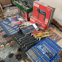ابزار جعبه بکس دریل سنگ فرز سنگ رو میزی اچار|ابزارآلات|شیراز, تاچارا|دیوار