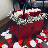 باکس گل رز طبیعی