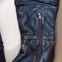 چکمه چرم سایز 37 و 38|کیف، کفش، کمربند|سمنان, |دیوار