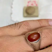 انگشتر کهنه عقیق یمنی آبدار قدیمی رکاب فیلی|جواهرات|تهران, آبشار|دیوار