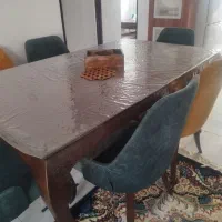 میز ناهار خوری ۶ نفره تمام چوب راش
