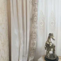 والان کار شده رنگ شکلاتی|پرده، رانر، رومیزی|تنکابن, |دیوار