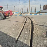 اجرای برش آسفالت با دستگاه ترنچر