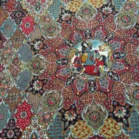 فرش ۱۲ متری ستاره طلایی دلیجان|فرش|کرمانشاه, |دیوار