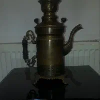 کتری برنجی شکاری هیزمی|کلکسیون اشیاء عتیقه|پردیس, فاز ۶|دیوار