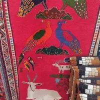 کنار فرشی دست بافت 80در 120