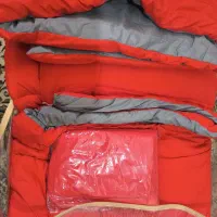 سرویس روتختی کاوری دورنگ چیداری قرمز طوسی  دو نفره|سرویس روتختی|رشت, باهنر|دیوار