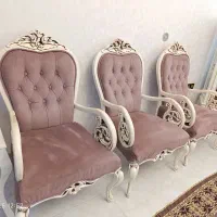 مبلمان نیمه استیل هفت نفره بدون کوچیک ترین آسیب|مبلمان خانگی و میز عسلی|ورامین, ورامین|دیوار