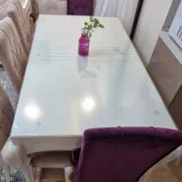 میزناهارخوری سفید با دوصندلی