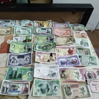 اسکناس بانکی نو امضا قرمز و غیره (شاهنشاهی)و..‌|کلکسیون سکه، تمبر، اسکناس|مشهد, فلسطین|دیوار