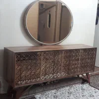 ست میز تلویزیون و کنسول آیینه دار