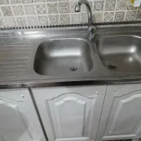 کابینت فلزی 2متر تمیز|آب‌چکان و نظم‌دهنده ظروف|گمیشان, |دیوار