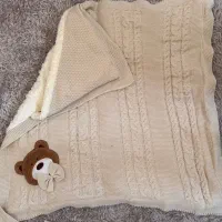 پتو  دور پیچ خز دار نوزادی