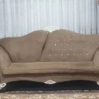 مبل استیل راحتی ومیز وسط بزرگ و۳ عدد جلومبلی