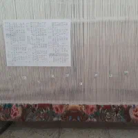 دار قالی سالاری ناتمام با چله ابریشم