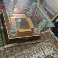 میز جلو مبلی زیبا قو نشان