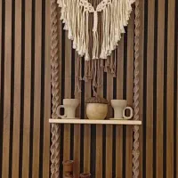 شلف دیواری مکرومه