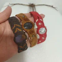 گردنبند دستبند میکرو مکرومه سنگ خاص|بدلیجات|شیراز, وصال|دیوار