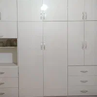 کمد دیواری کلاف سرخود ملامینه براق