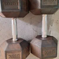 دمبل ۶ضلعی ۲۰کیلویی نونو