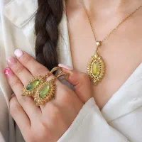 نیم ست عقیق اصلی|زیورآلات و اکسسوری|مبارکه, |دیوار