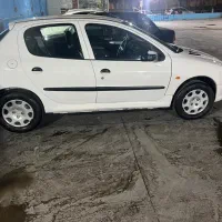 206 تیپ2 رنگ سفید  مدل 1388 دور رنگ سفید اقساطی