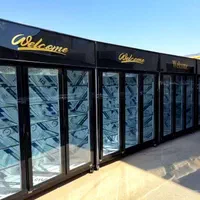 یخچال و فریزر مکعبی ویترینی ایستاده پشت بسته ۳ درب