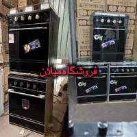 اجاق گاز چهار شعله طرح فر لعاب یا کابینتی