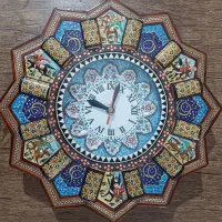 سلام یک عدد ساعت دیواری صنایع دستی اصفهان درجه یک