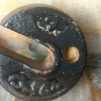 وزنه شیار دار باسکول قدیمی عتیقه