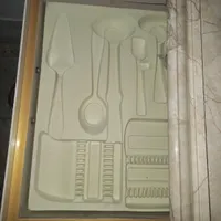 کنسول جاقاشقی سه طبقه طرح سنگی فروش|آب‌چکان و نظم‌دهنده ظروف|الیگودرز, |دیوار