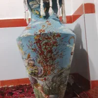 فرش گلدان‌با رنگ های بسیار جالب و ابریشم