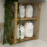 بانکه های سرامیکی همراه با استند چوبی