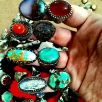انگشتر سیاه قلم و طرح نقره کلی|بدلیجات|اصفهان, فیض|دیوار