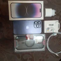 آیفون 14promax 256 zaa پلمپ همراه با آداپتور و قاب