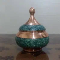 قندان های خاتم کاری ( فیروزه کوبی) اصفهان