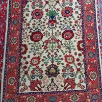 فرش ذرع و نیم، گره ترک ،رج شمار ۲۸،رنگ گیاهی