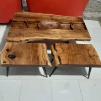 میز وسط مبلی روستیک چوب چنار