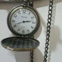 ساعت آویزوجیبی کرومی