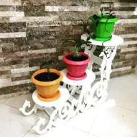 پایه گلدان طرح سورتمه جنسpvc